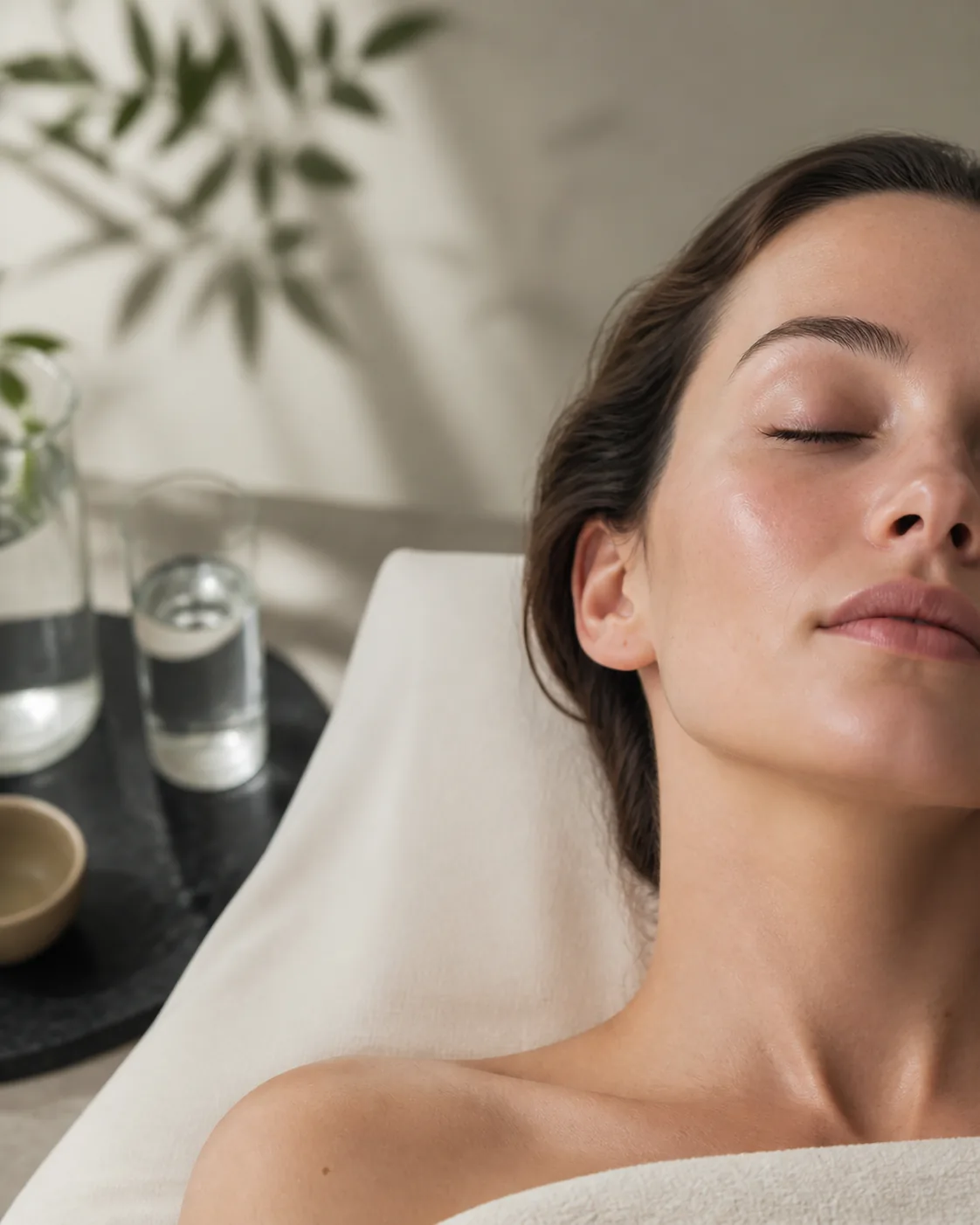 PRP facial treatment session in progress